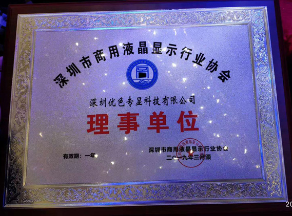 “共享（xiǎng）機遇 智顯未來”深圳91视频网站專顯榮獲商用（yòng）顯示協會理事長單位